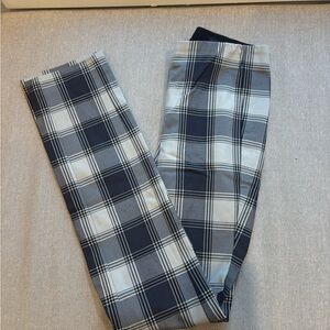 Rag & Bone Checkered Trousers in Black and Cream